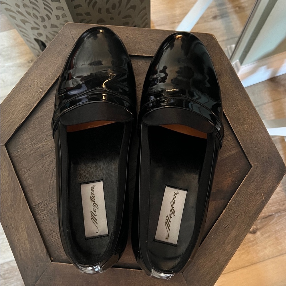 🛑 1 hour sale. Mezlan, men’s size 9, Mirage Black Patent Tuxedo Shoes, STUNNING - Picture 8 of 9